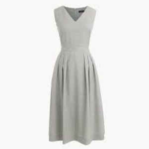 J. Crew V-neck Dress in Super 120s Wool